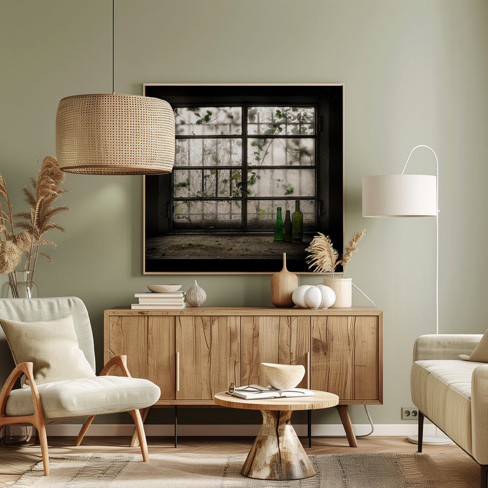 Stilleben med glasflaska | Canvas