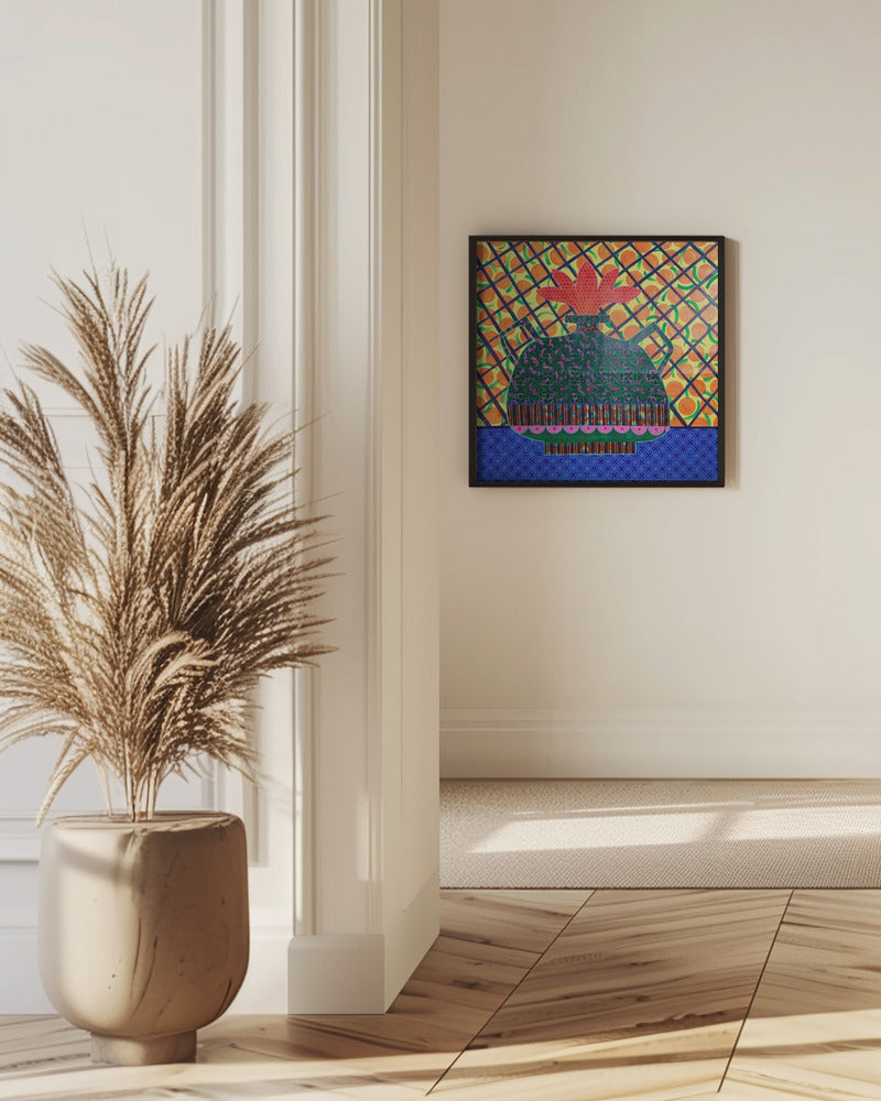Apelsiner och blomvas | Poster