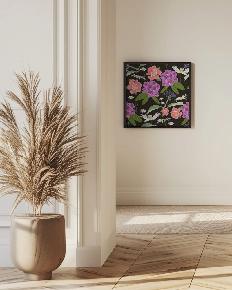 Rhododendron och prästkragar | Poster