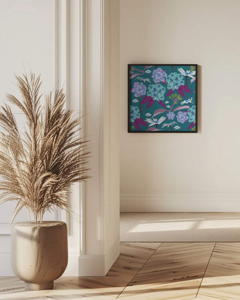 Rhododendron och prästkragar | Poster