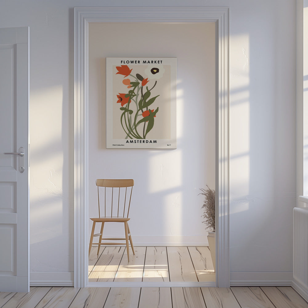 Flower Market Amsterdam | Canvas