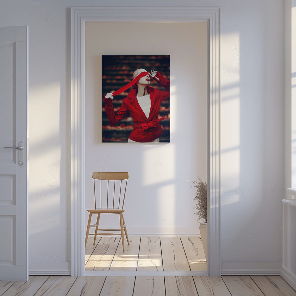 Crimson Veil | Canvas