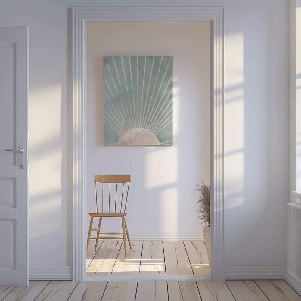Salviagrön Boho Sol | Canvas