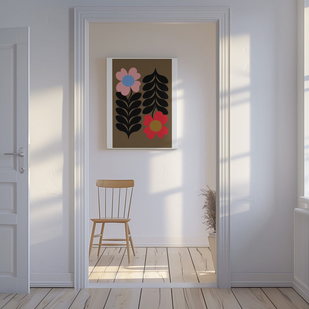Blommor Guld | Canvas