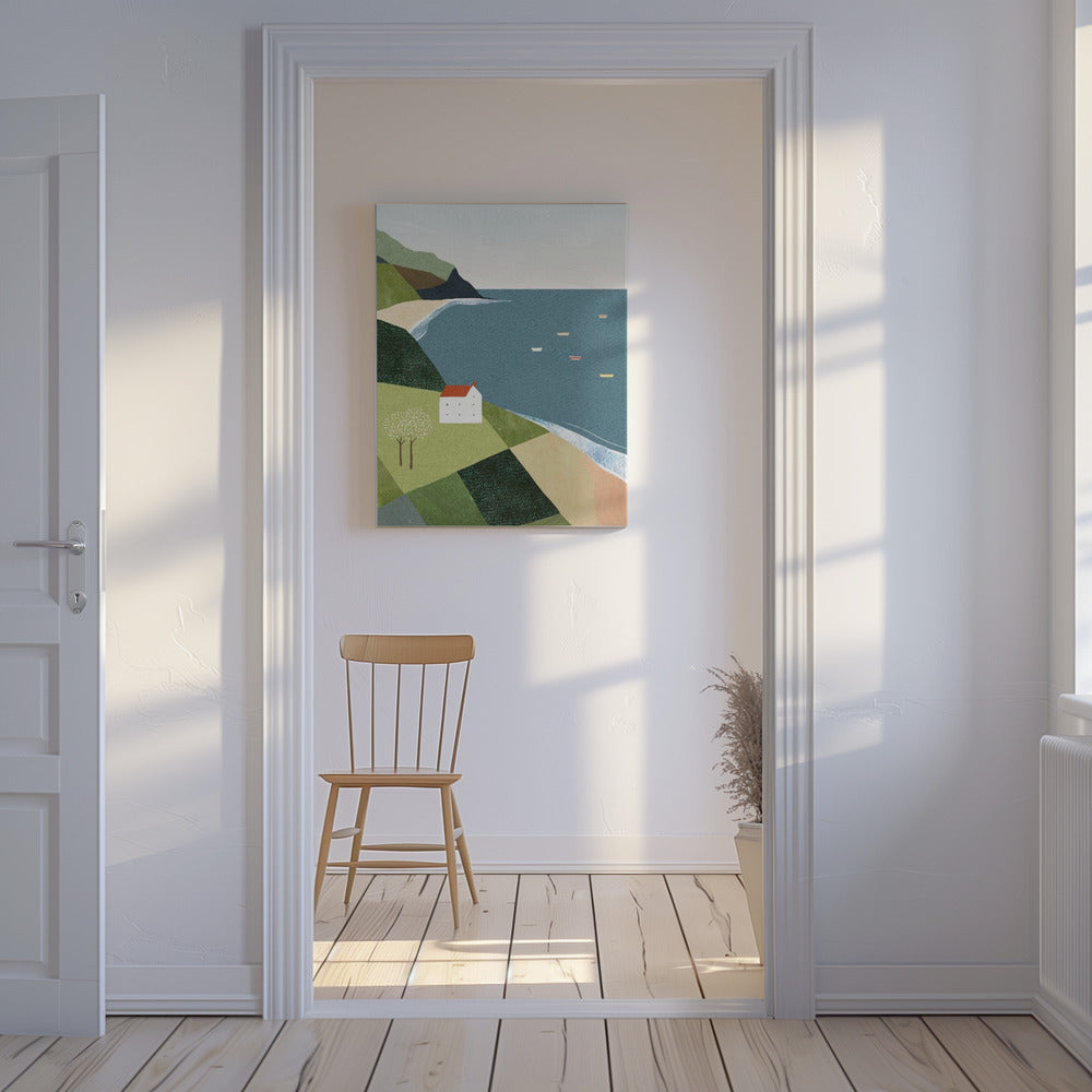 Hus på klippan | Canvas