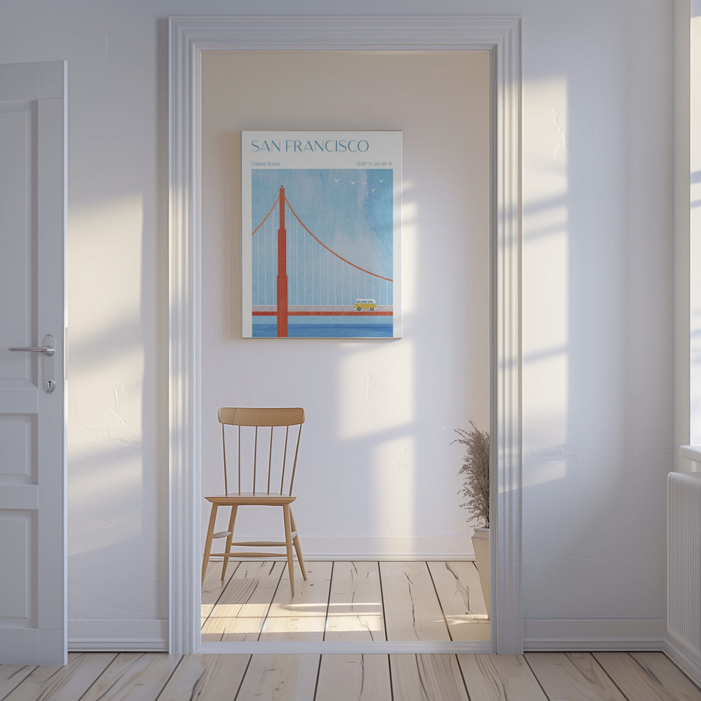 San Francisco, Golden Gate-bron | Canvas