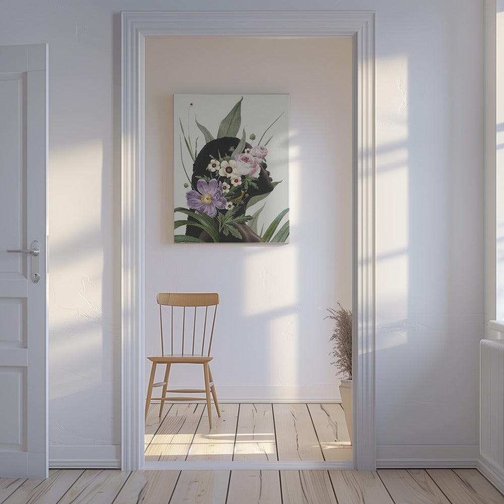 Lila blomma | Canvas