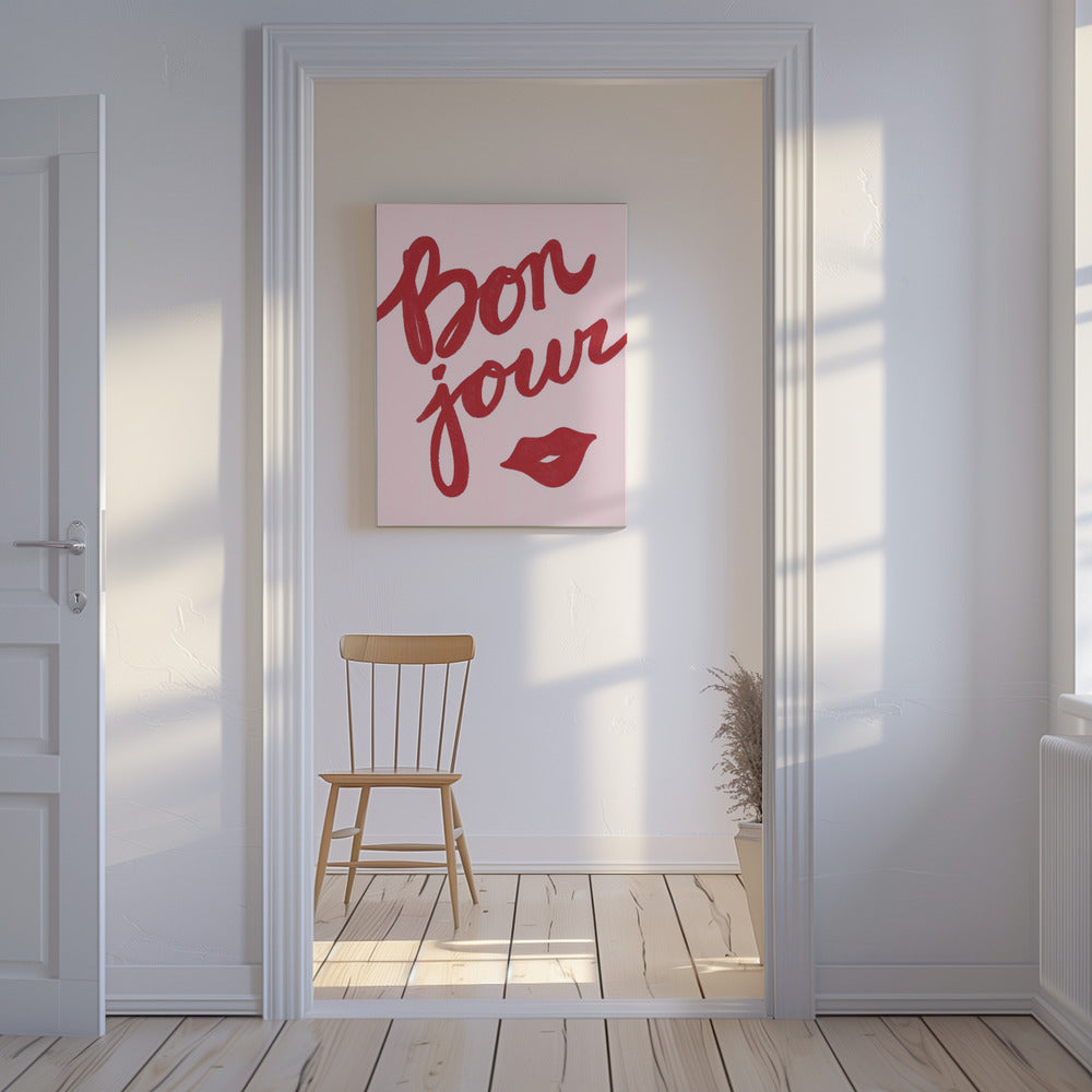 Bonjour Kyss | Canvasduk
