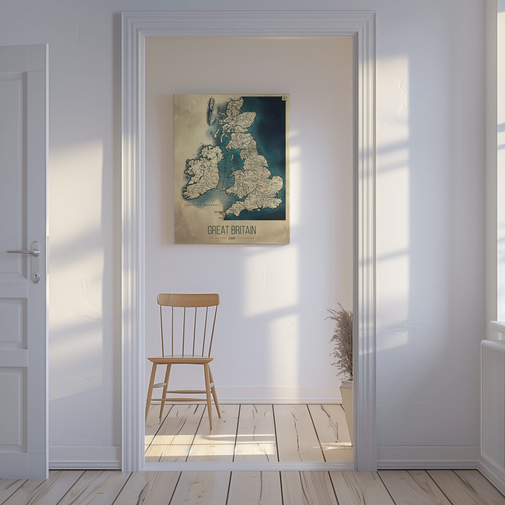 Karta över Storbritannien | Canvas