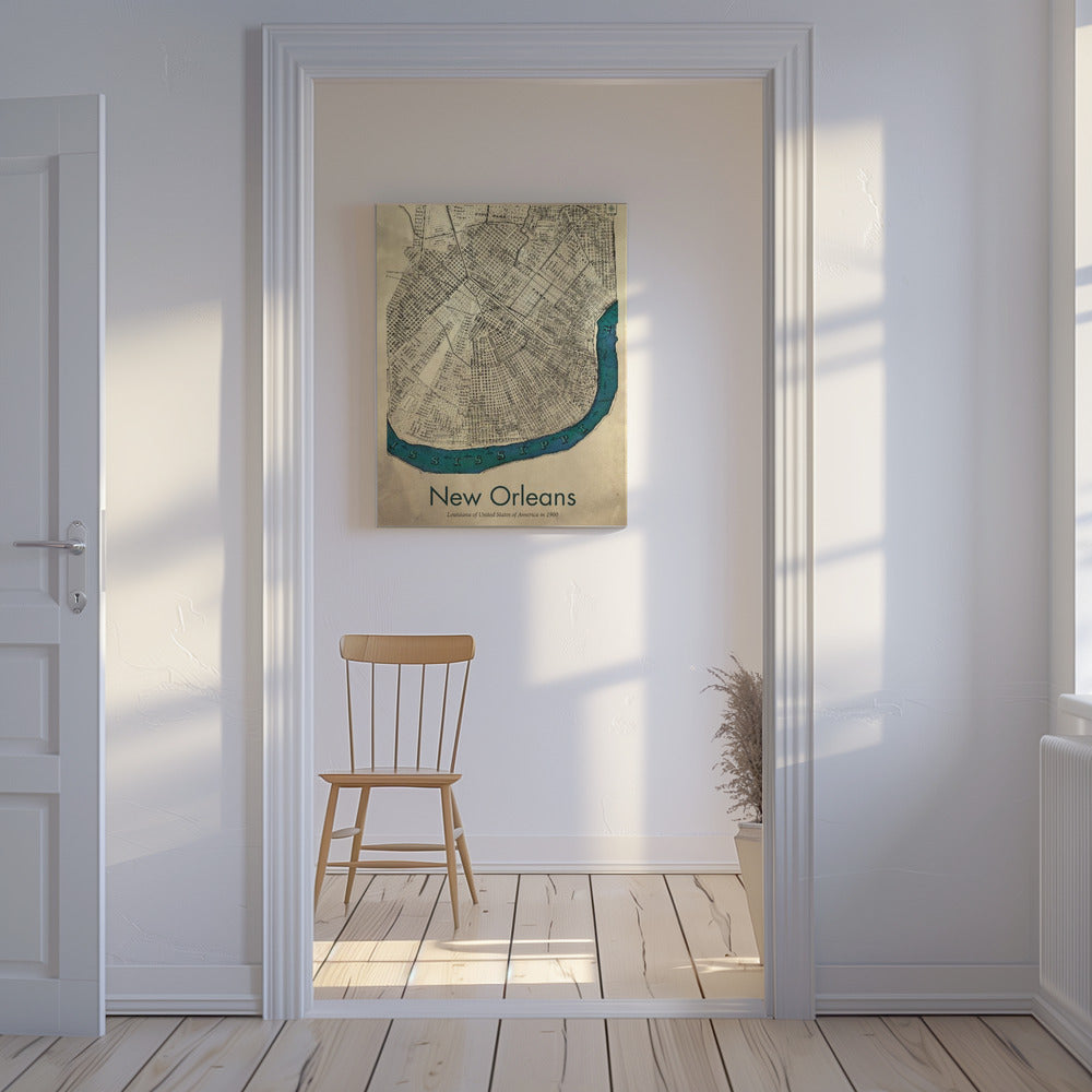 New Orleans map | Canvas