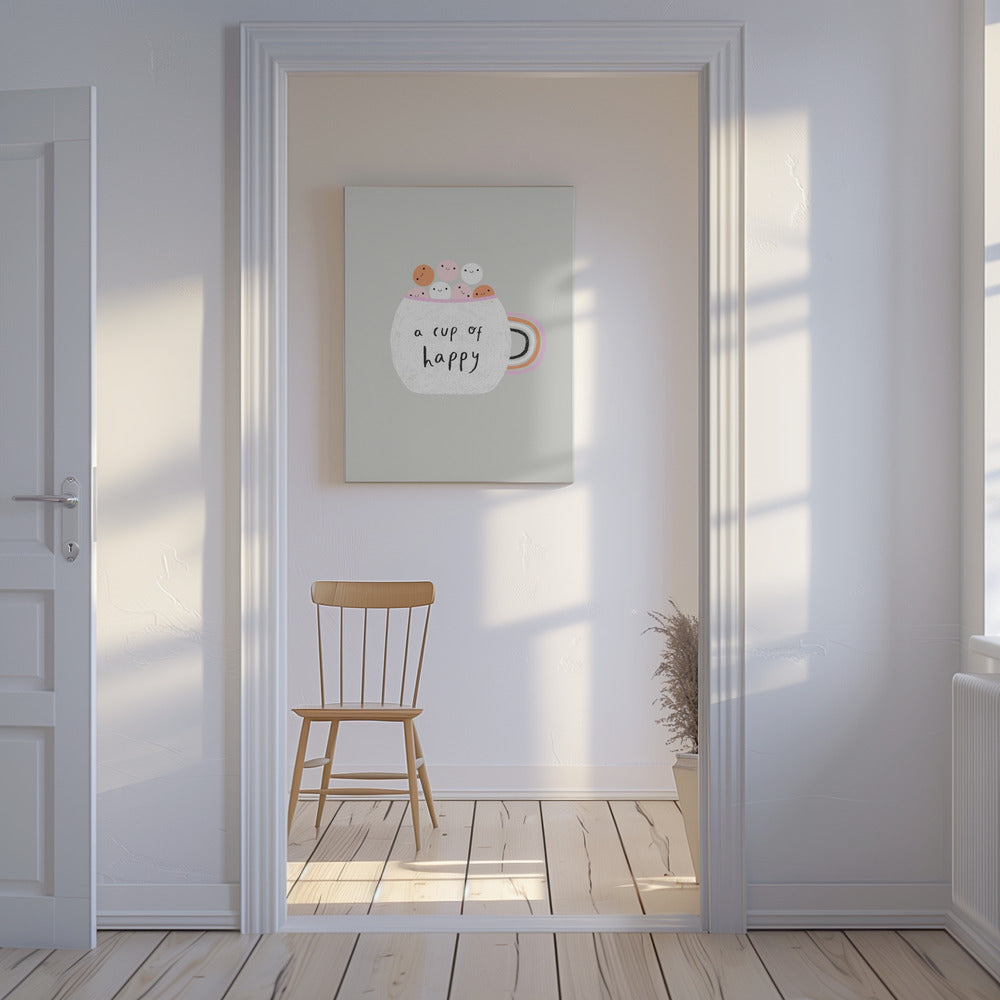 Une tasse de bonheur | Tableaux sur Toile