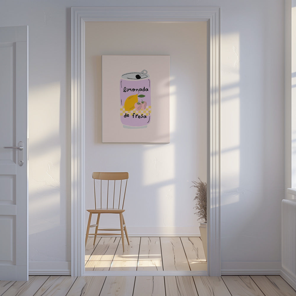 Limonade aux fraises | Tableaux sur Toile