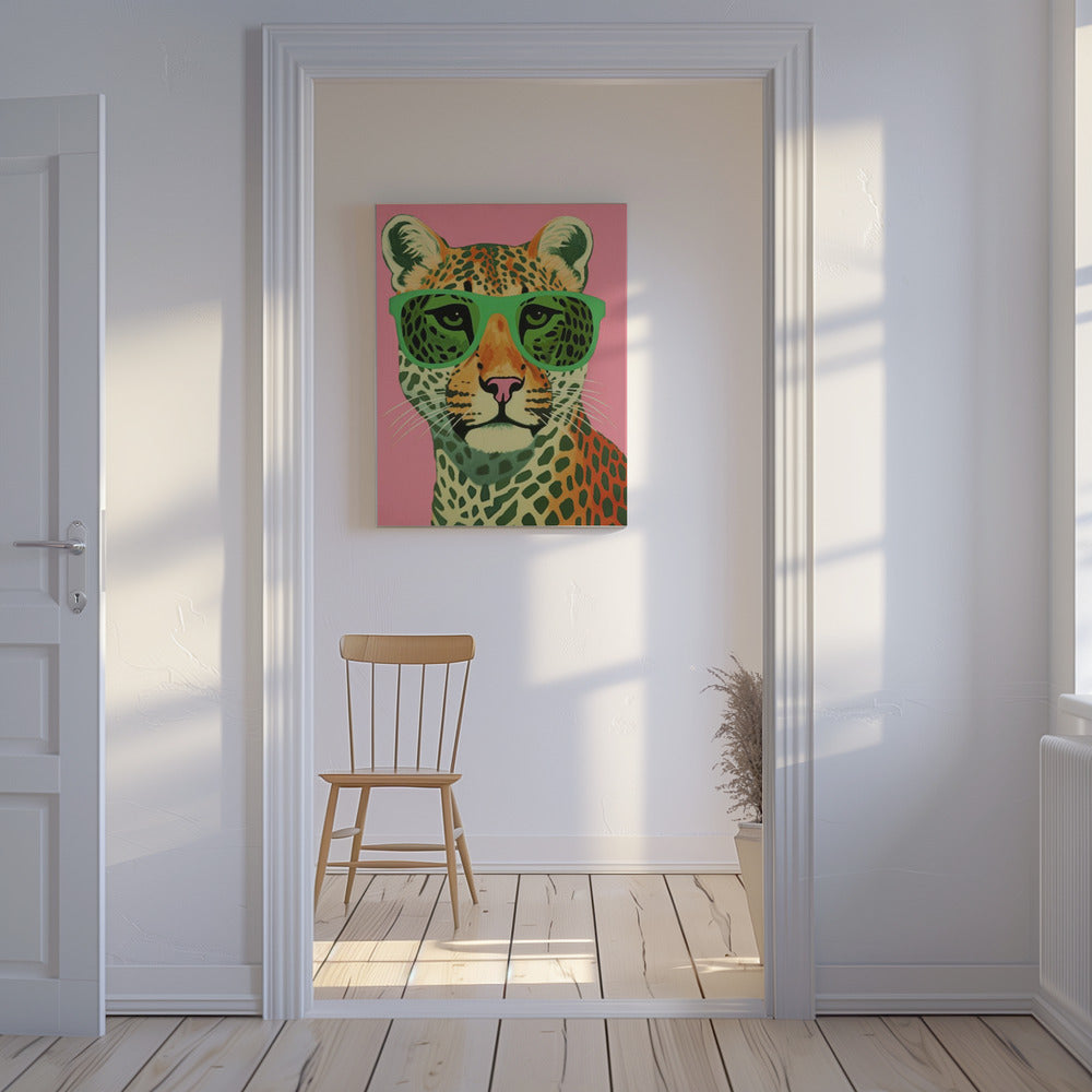 Löwe mit Brille | Leinwand-Bilder