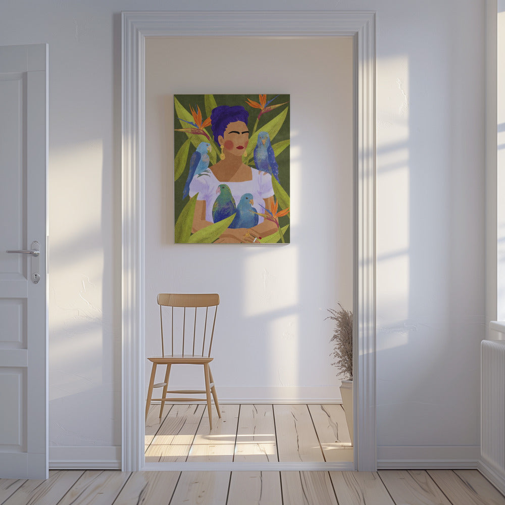 Frida e gli uccelli | Stampe su Tela