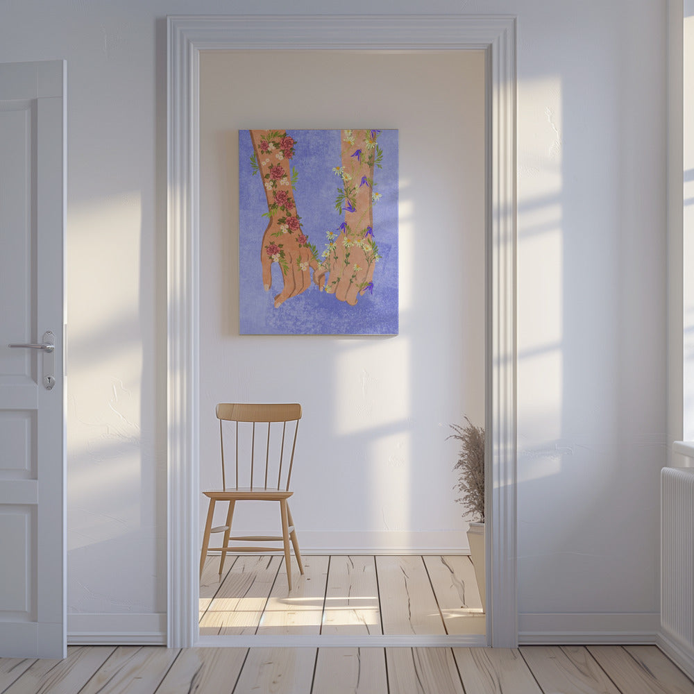 Håller varandra i handen | Canvas