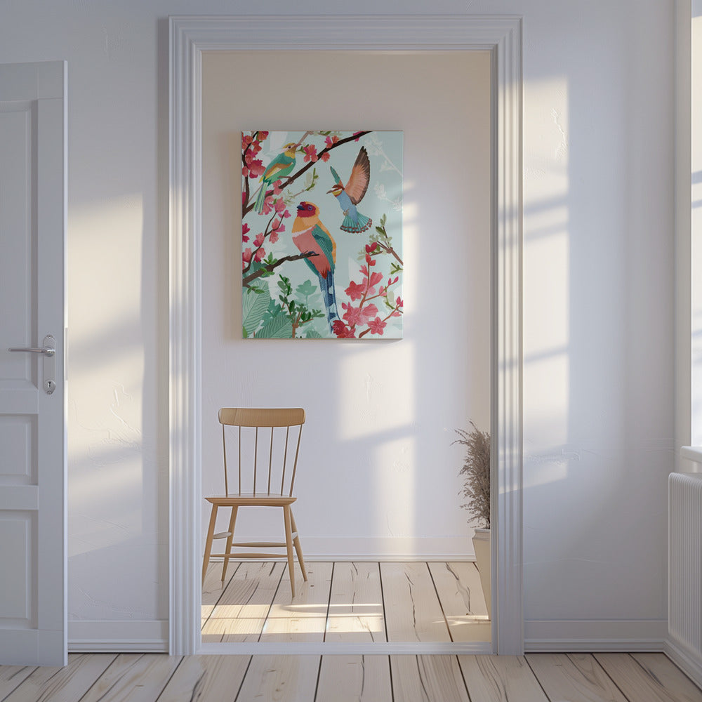 Oiseaux d'été | Tableaux sur Toile
