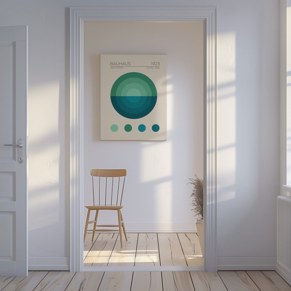 Bauhaus Mavi Daire | Canvas