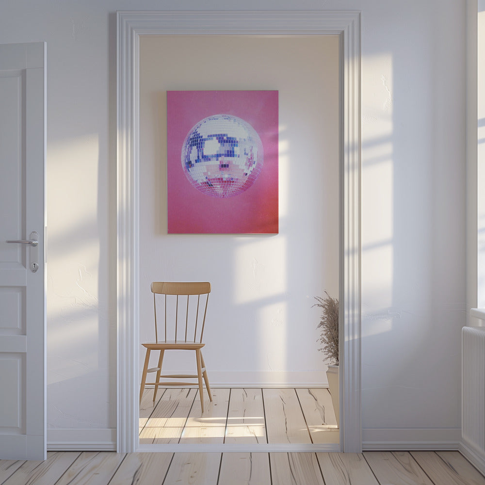 Pink Disco Ball | Canvas