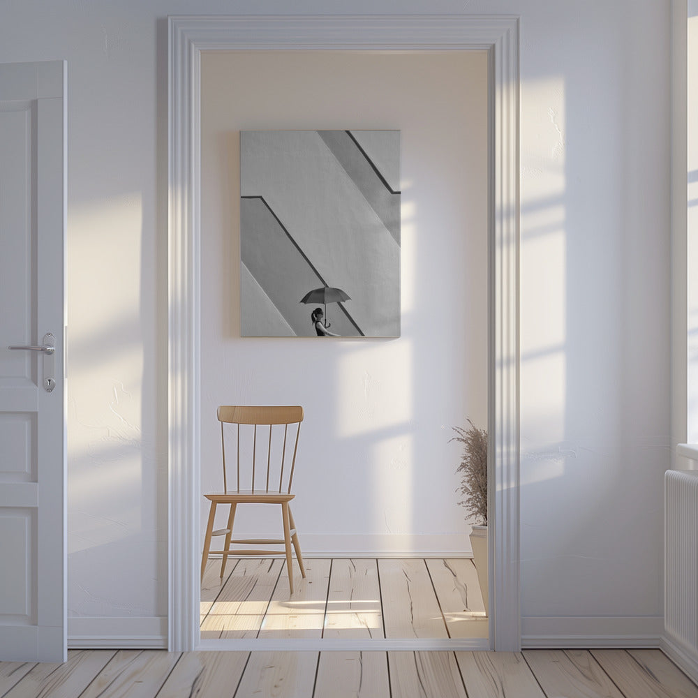 Kvinna med paraply | Canvas