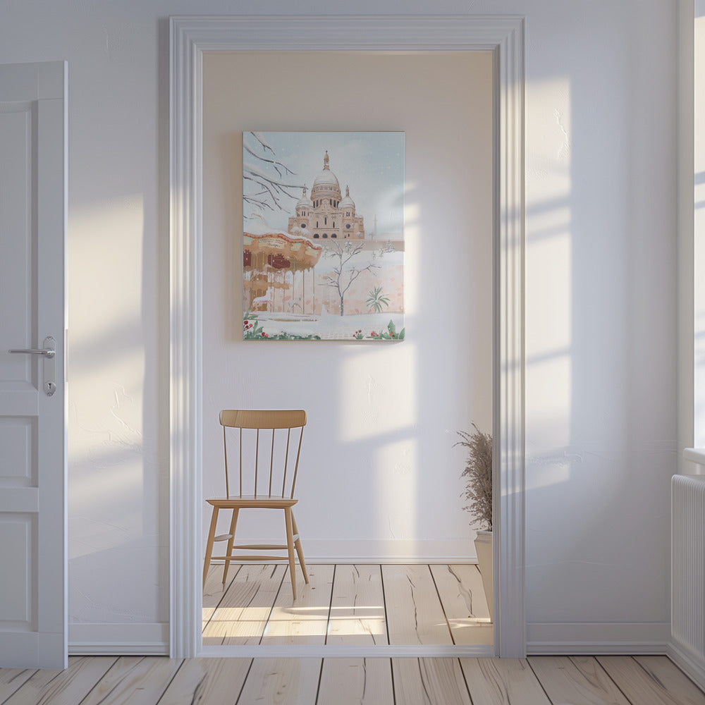 Vinter i Paris | Canvastavla