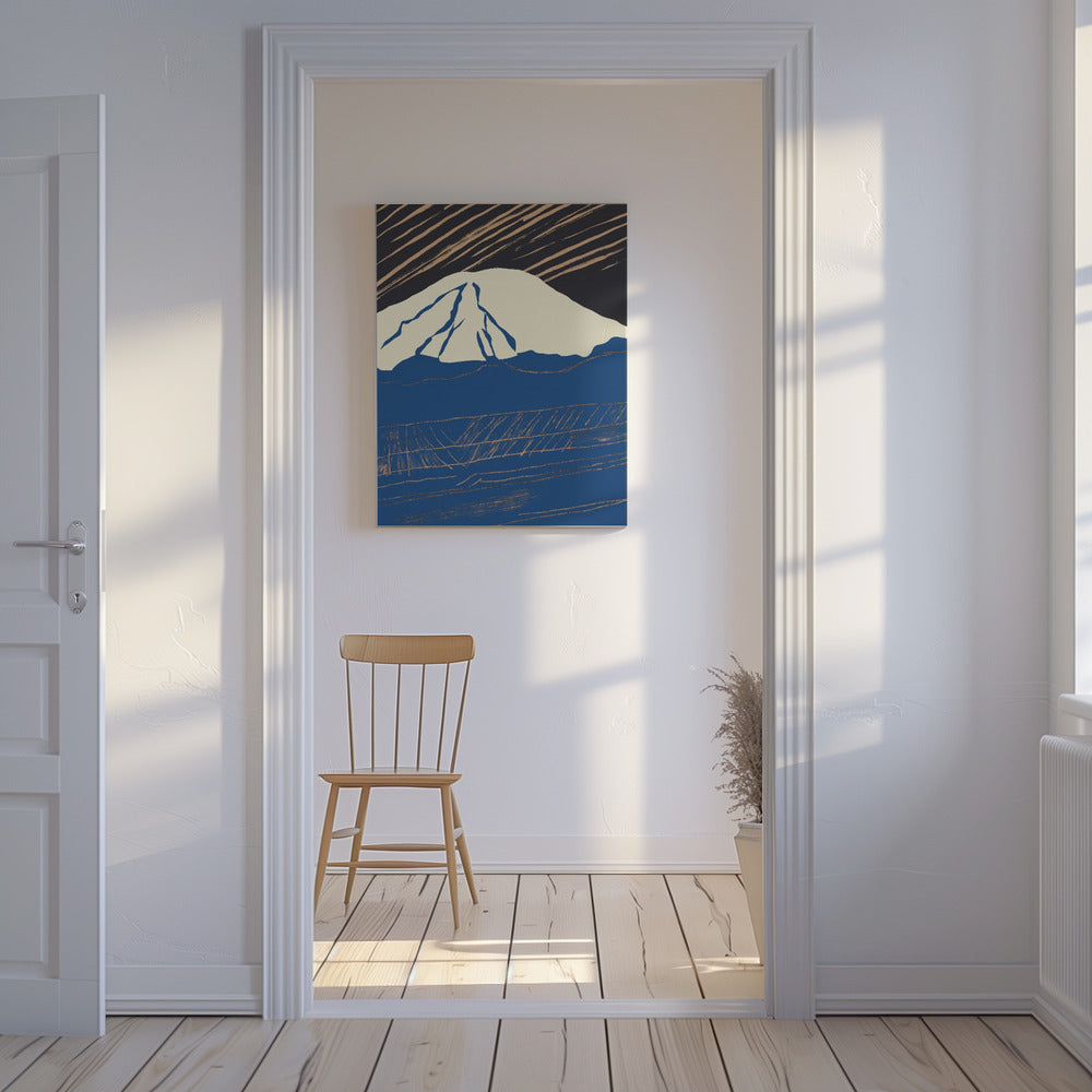 Snöigt bergsljus | Canvas