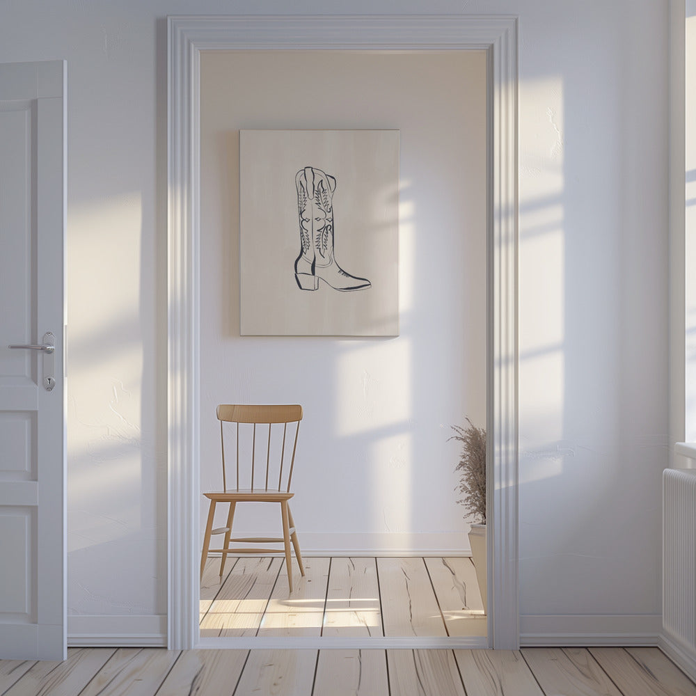 Buty kowbojskie autorstwa Ivy Green Illustrations | Wydruki na łótnie