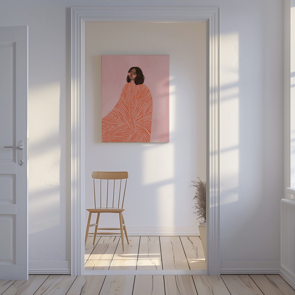 The Woman With the Swirls | Canvas