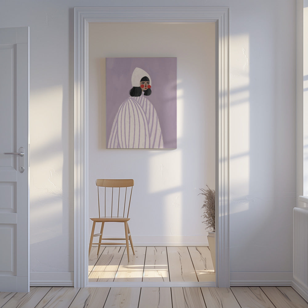 Die Frau mit dem weißen Hut | Leinwand-Bilder
