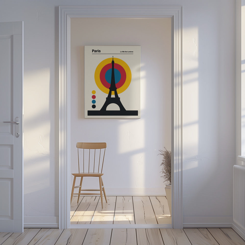 Retro resetavla i Paris | Canvastavla