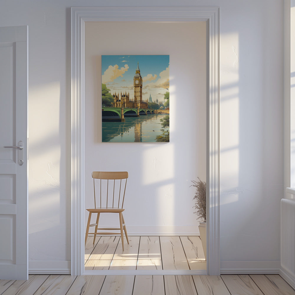 Vy över London | Canvastavla