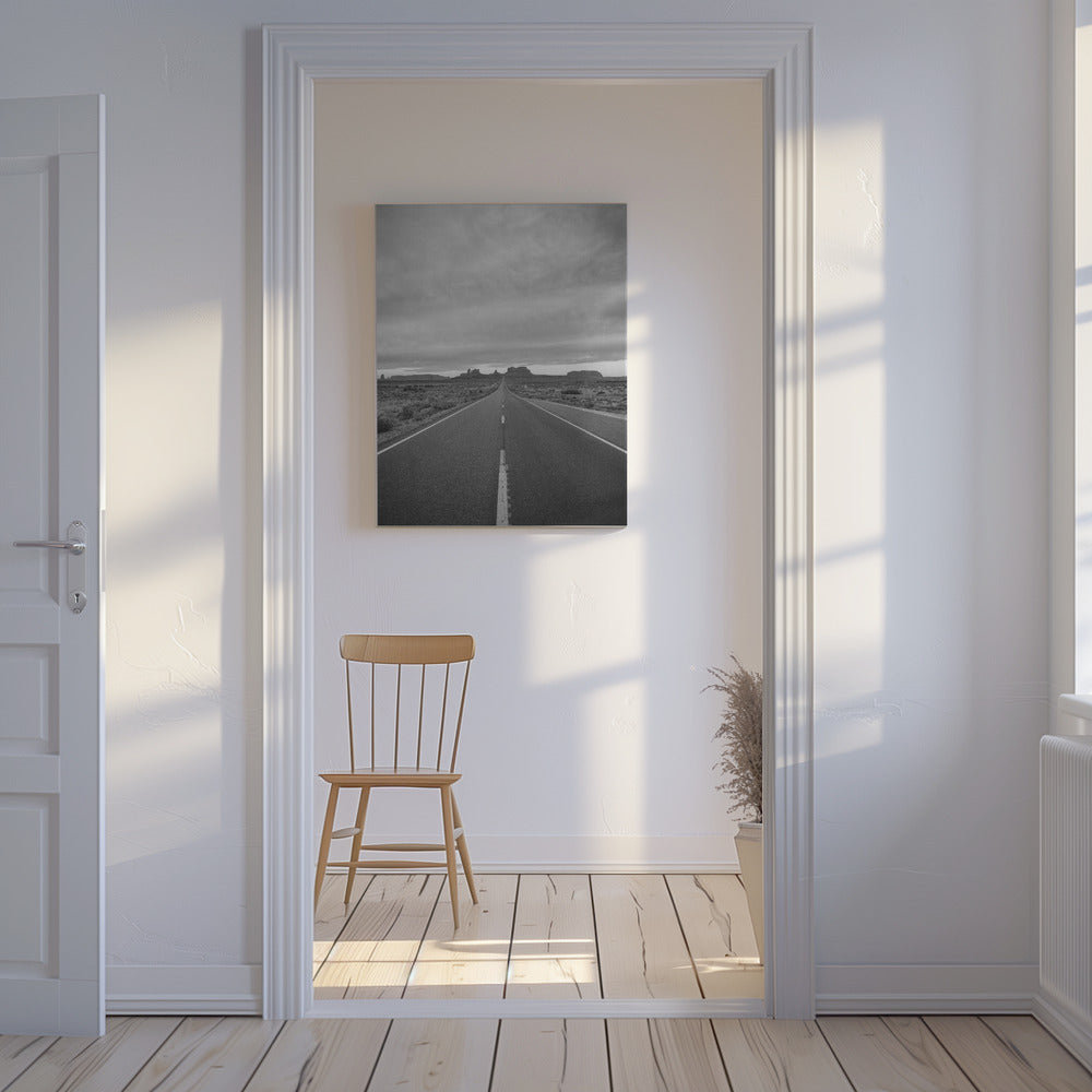 Monochrome Monument Valley II | Canvas