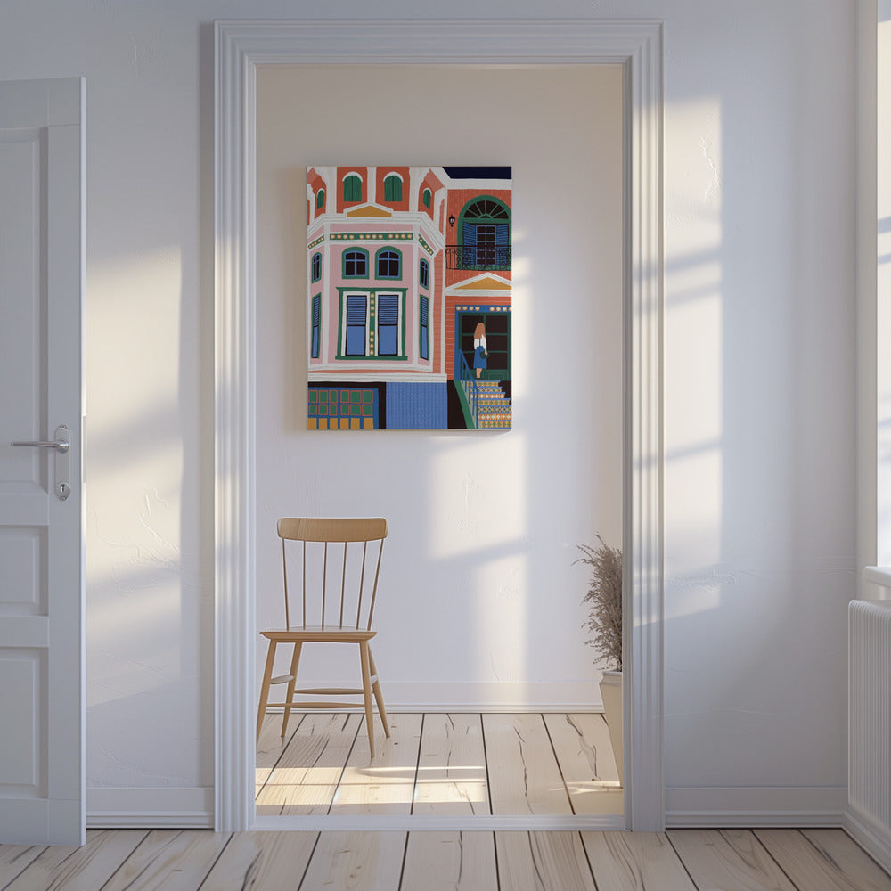Viktorianskt hus 2 | Canvastavla
