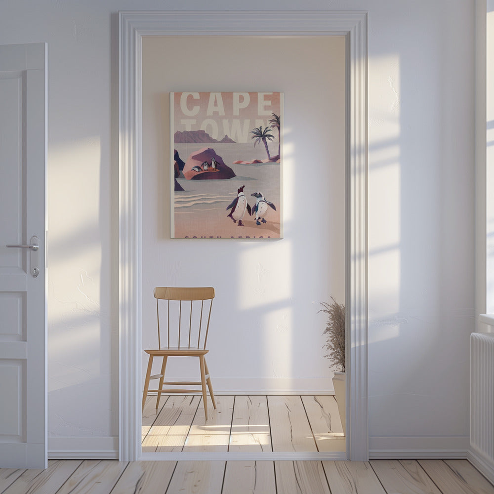 Kapstaden Sydafrika Vintage Resetavlor | Canvastavla