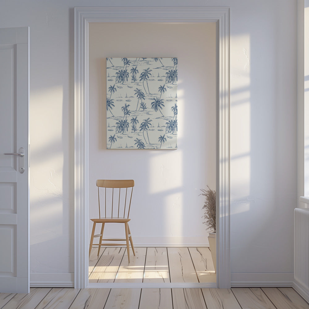 Blue Beach Pattern | Canvas