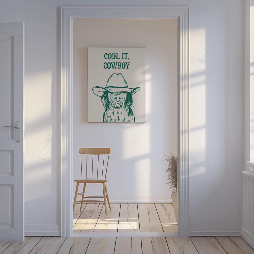 Cool det Cowboygrön | Canvasduk