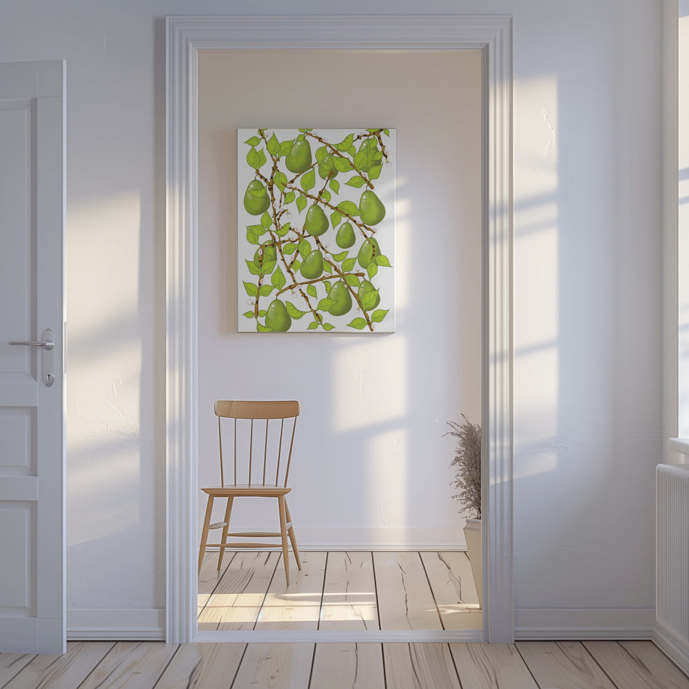 Päronbloms-trassel | Canvas