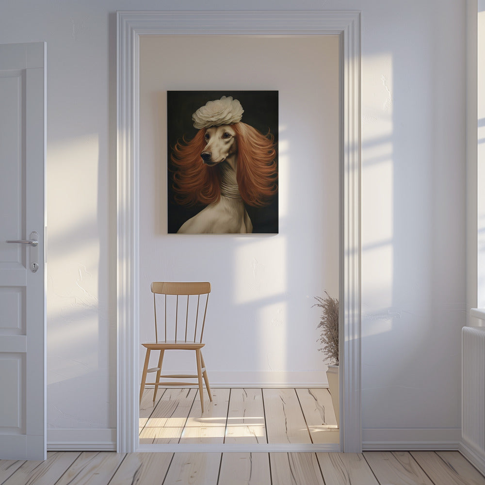Human Dog 0002 2024 December Poster Dog Woman 6.jpg | Canvas