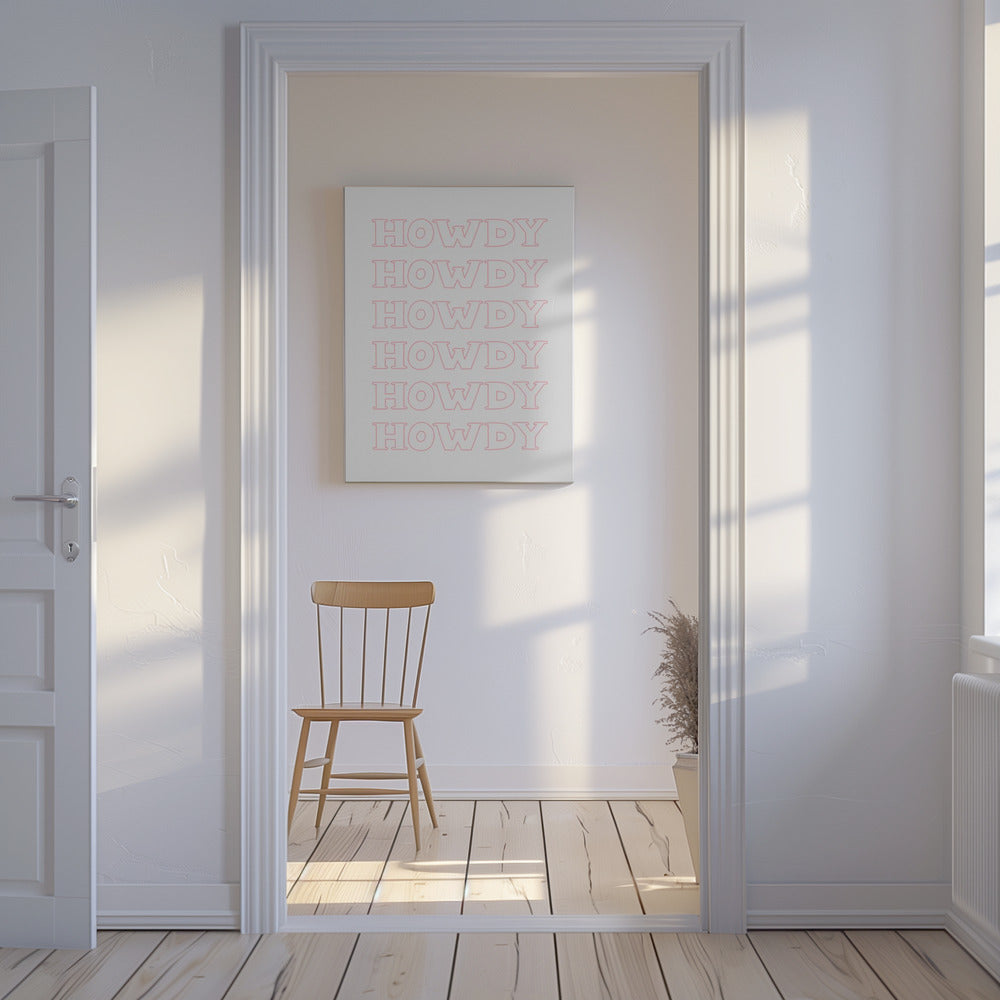 Rosa Hej då | Canvasduk