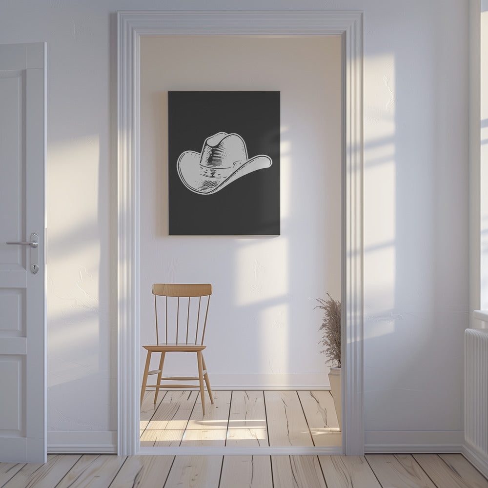 Svart cowboyhatt | Canvas