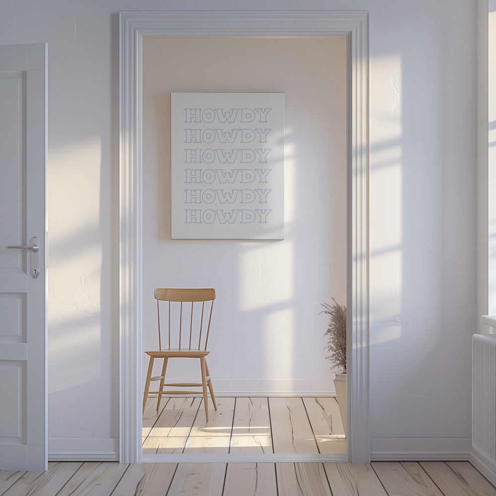 Blå Hej då | Canvas