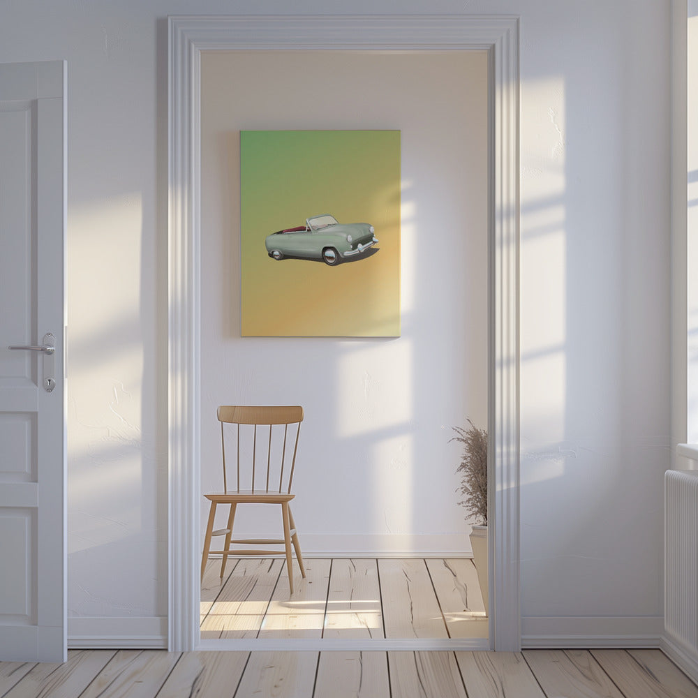 Vintage cabrioletbil | Canvas