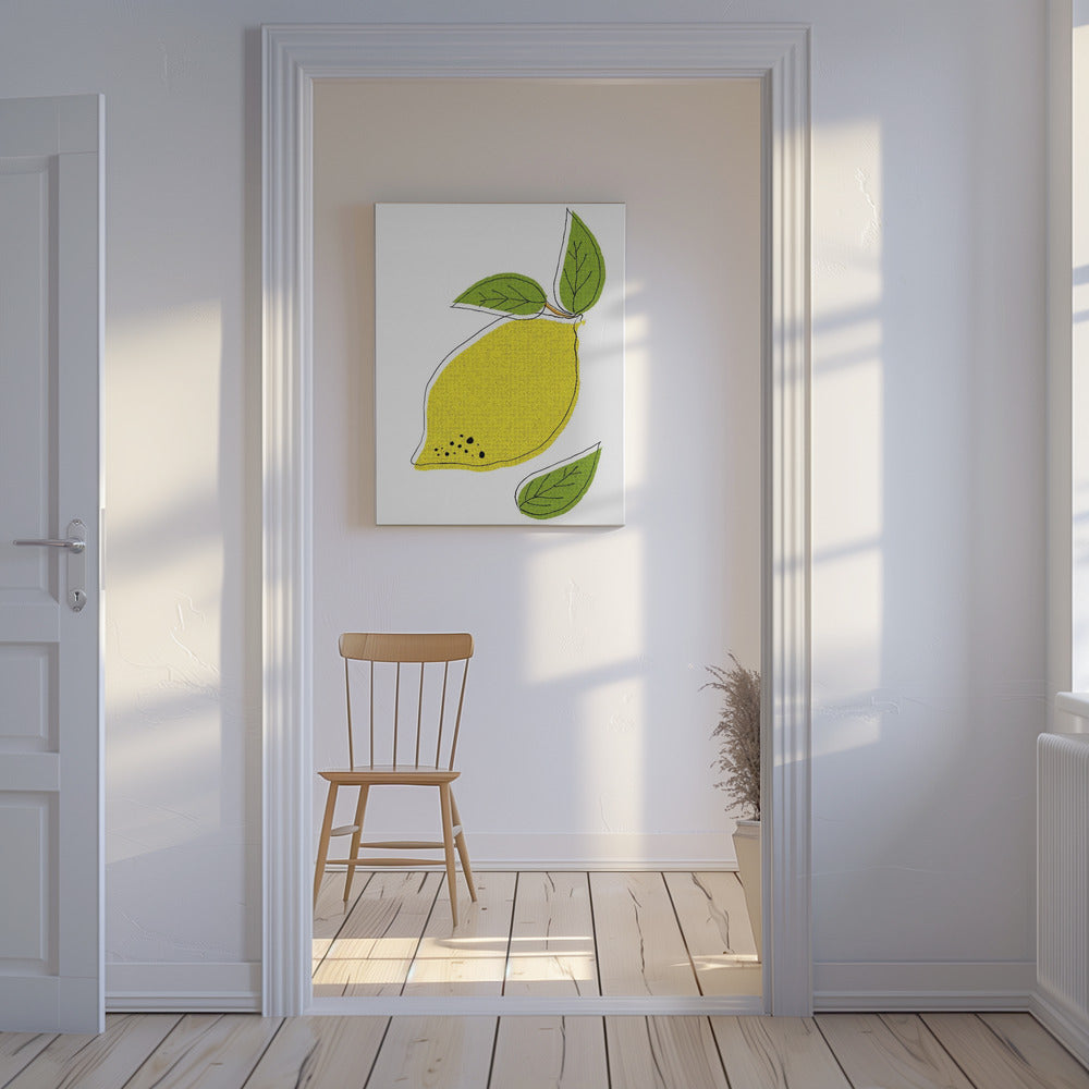 Sprudlande citrusglädje | Canvastavla