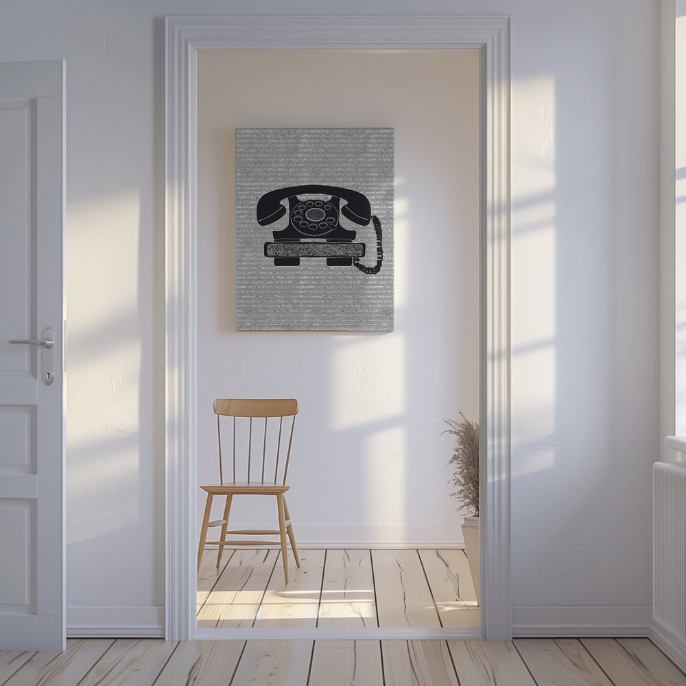 Vintage vridtelefon | Canvas