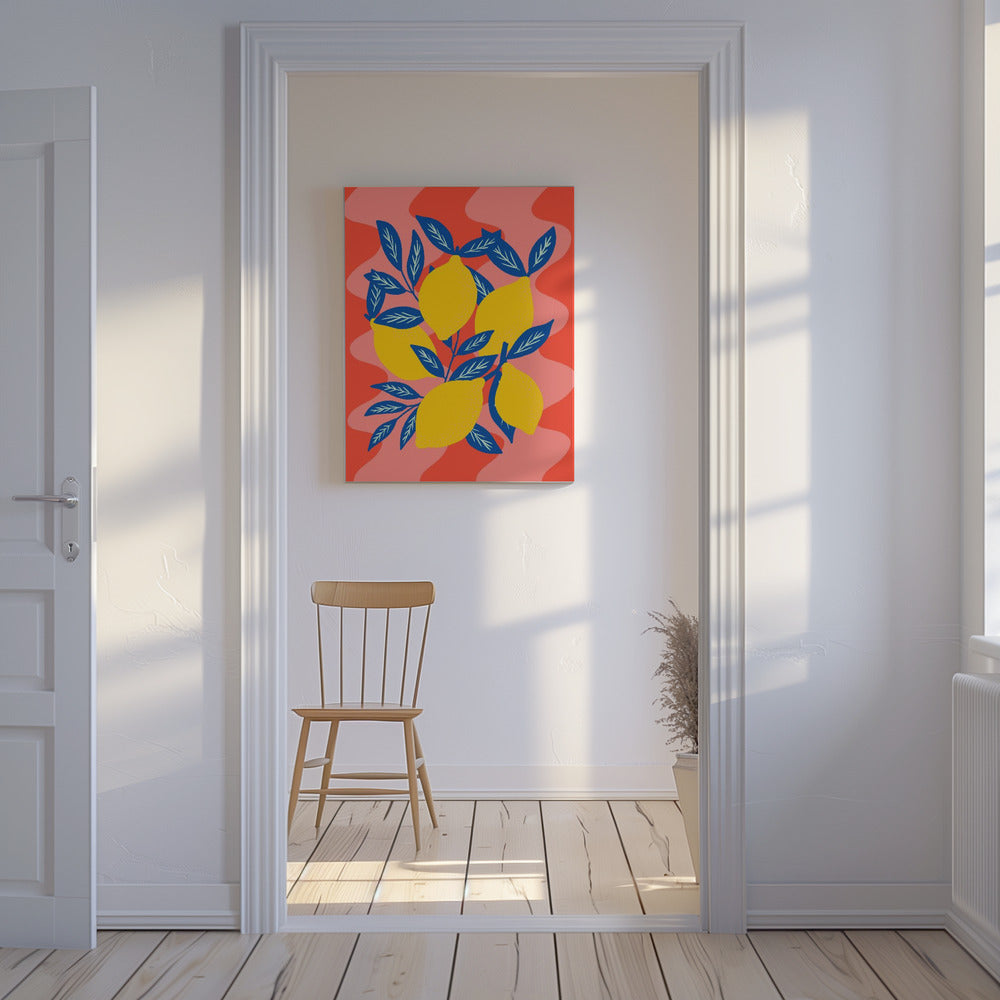 Livlig citronexplosion | Canvas