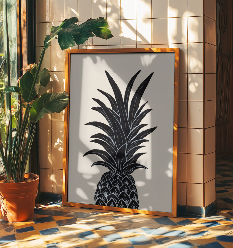 Czarny Ananas | Plakaty - Wydruki Artystyczne