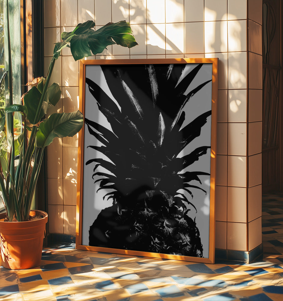 Ananas svartvit | Poster