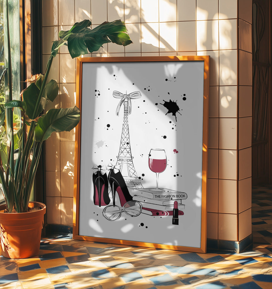 Chic parisisk natt | Poster