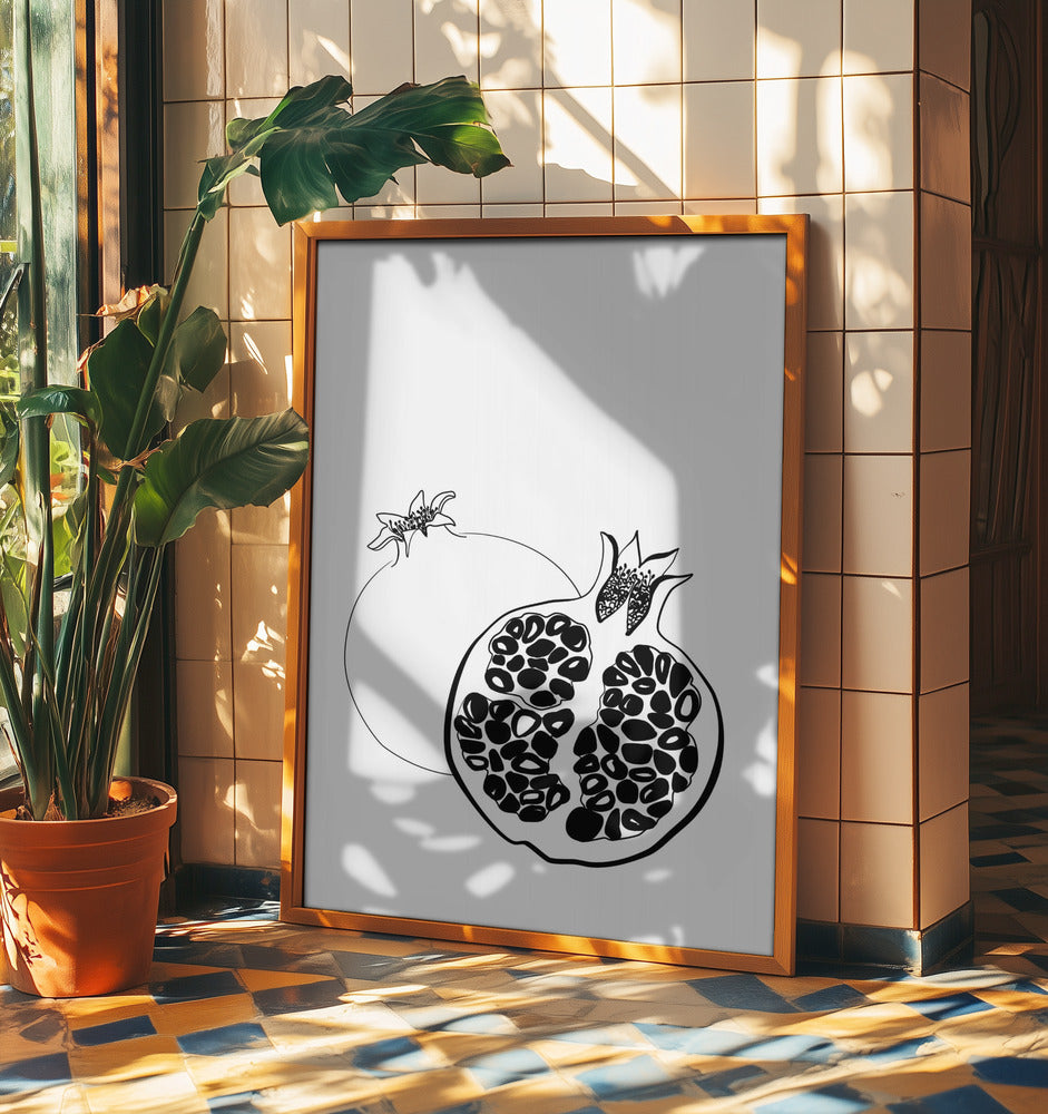 Melograni disegnati a mano | Poster - Stampe d’Arte
