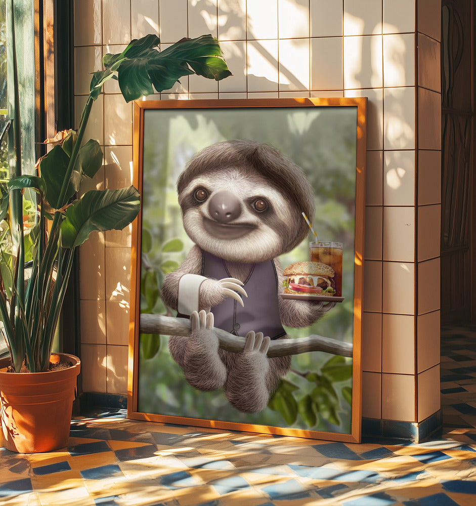 SLOTH ONTREE DELIVERY | Poster