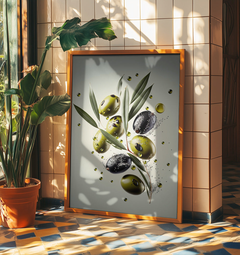 Frische Oliven | Poster - Kunstdruck